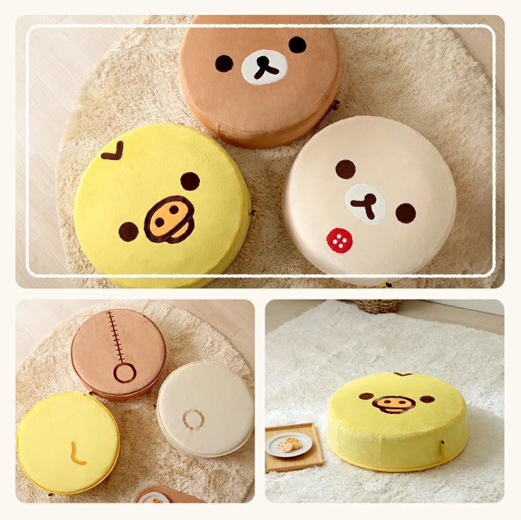 산엑스 리락쿠마 커버 분리세탁 가능 라운드 원형 쿠션