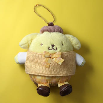 산리오 레트로 교복 마스코트 클래식 봉제인형 볼체인 마스코트 인형 키홀더