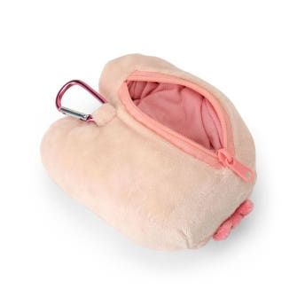 산리오 캐릭터즈 마론크림 카라비너 부착 지퍼 마스코트 동전지갑 키홀더 키링 열쇠고리