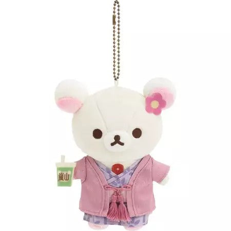 리락쿠마 온천 부라사게 봉제인형 키링