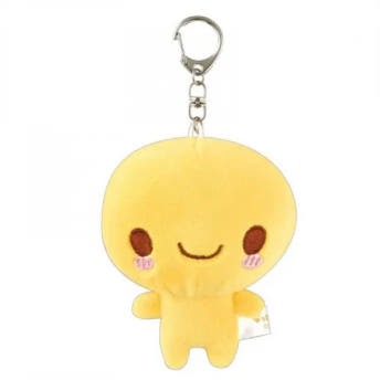 헤이세이 캐릭터 낫토짱 다이컷 입체 봉제 인형 키홀더 키체인 키링