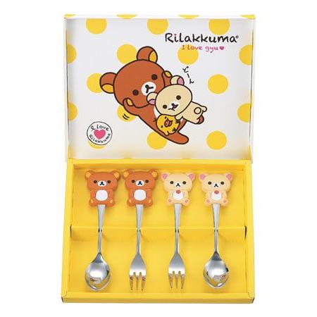 리락쿠마 스푼 포크 4종 세트 RK-28