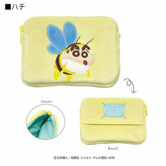 짱구는 못말려 나리키리 애니멀 미니 티슈 파우치 크레용 신짱 소품 파우치