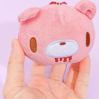 폭주 글루미베어 GLOOMY 마스코트 얼굴모양 볼체인 키링 키홀더