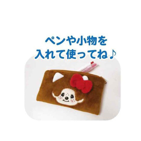 몬치치 헬로키티 페이스 플랫 파우치