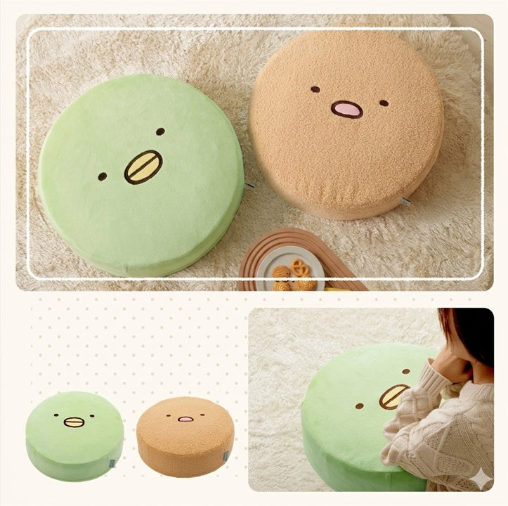 산엑스 스밋코구라시 커버 분리세탁 가능 라운드 원형 쿠션