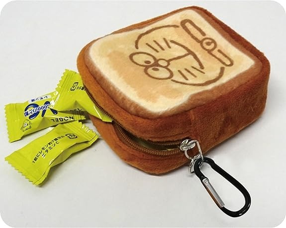 도라에몽 암기빵 카라비너 동전 소품 파우치 키링 키홀더