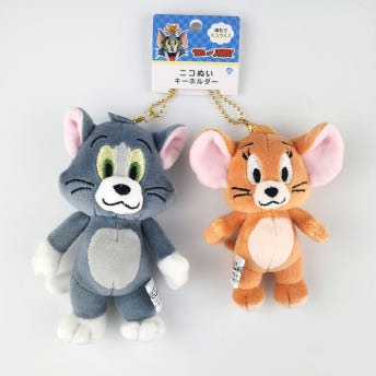 루니툰 톰과 제리 자석 마그넷 봉제인형 키홀더 2개 세트 톰과제리