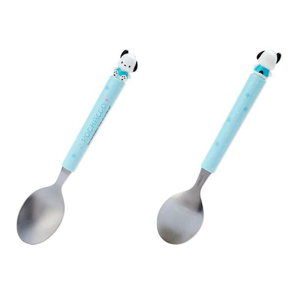 산리오 상단에 캐릭터 있는 스푼 포크 헬로키티