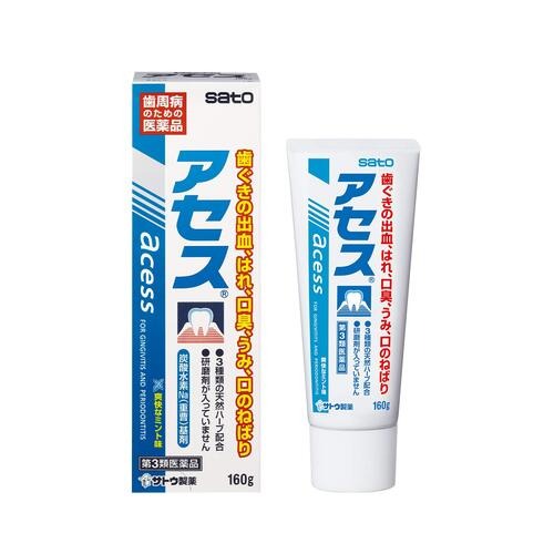 일본 사토 아세스 치약 60g / 120g / 160g