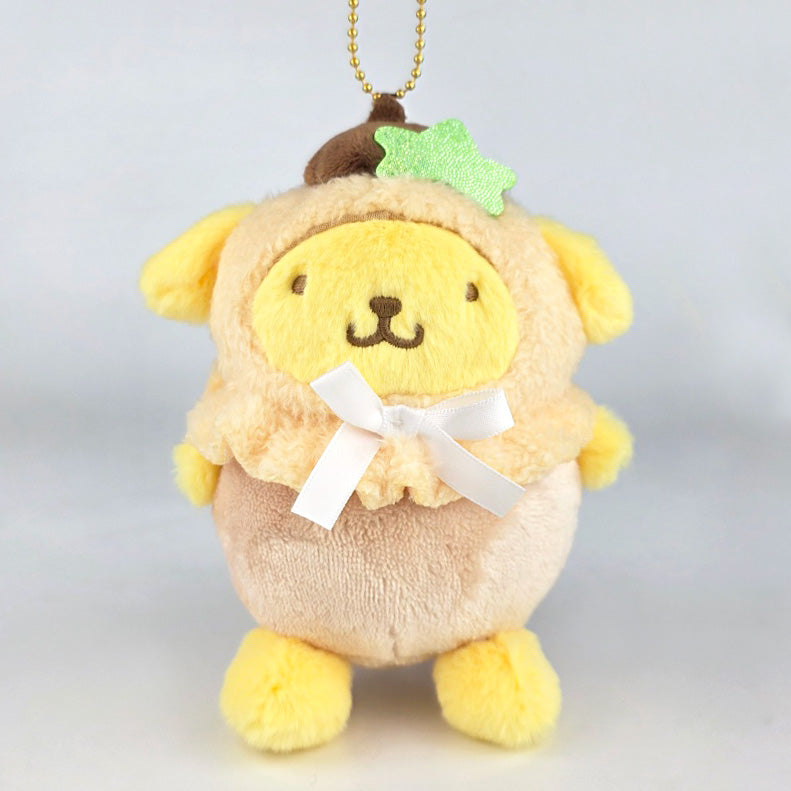 산리오 캐릭터즈 파스텔 후르츠 과일 케이프 마스코트 봉제 인형 키홀더 키링