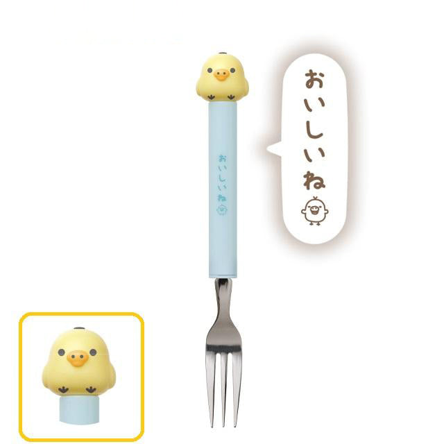 리락쿠마 상단에 마스코트 캐릭터 포크 코리락쿠마