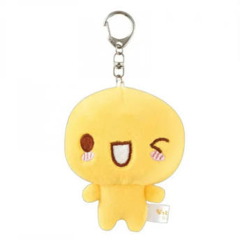 헤이세이 캐릭터 낫토짱 다이컷 입체 봉제 인형 키홀더 키체인 키링