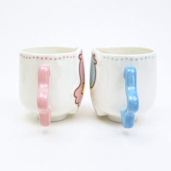 산리오 리틀트윈 스타즈 페어 머그컵 자기컵 캐릭터굿즈 키키 라라