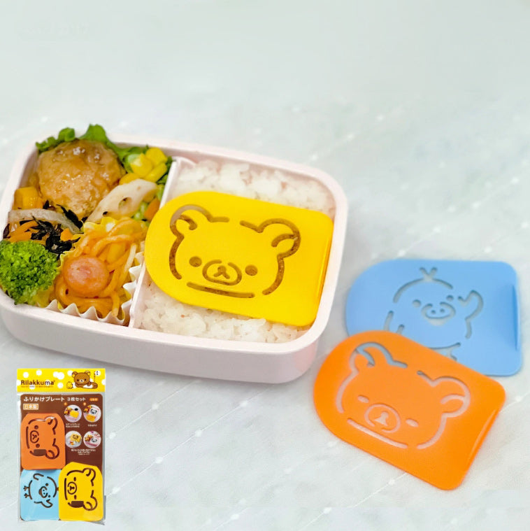 리락쿠마 키이로이토리 후리가케 플레이트 3P 세트