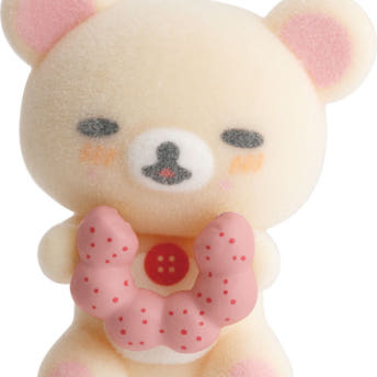 산엑스 리락쿠마 미스터도넛 콜라보 쁘띠 플로키 미니 피규어