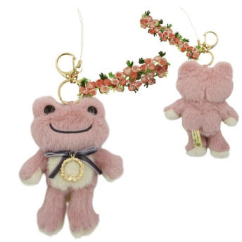 피클스 더 프로그 개구리 베이지 핑크 인형 피클 마스코트 인형 캐릭터 키링 키홀더 장식