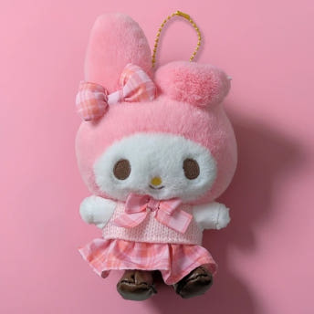 산리오 레트로 교복 마스코트 클래식 봉제인형 볼체인 마스코트 인형 키홀더