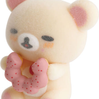산엑스 리락쿠마 미스터도넛 콜라보 쁘띠 플로키 미니 피규어