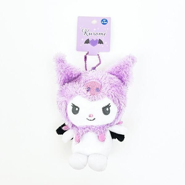 산리오 엔젤시리즈 쿠로미 키링 블랙/퍼플