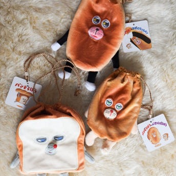 빵 도둑 봉제인형 파우치