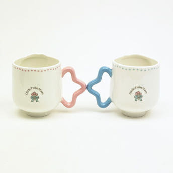 산리오 리틀트윈 스타즈 페어 머그컵 자기컵 캐릭터굿즈 키키 라라