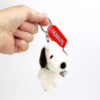 스누피 모카 미니 마스코트 인형 키링 키홀더