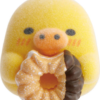 산엑스 리락쿠마 미스터도넛 콜라보 쁘띠 플로키 미니 피규어