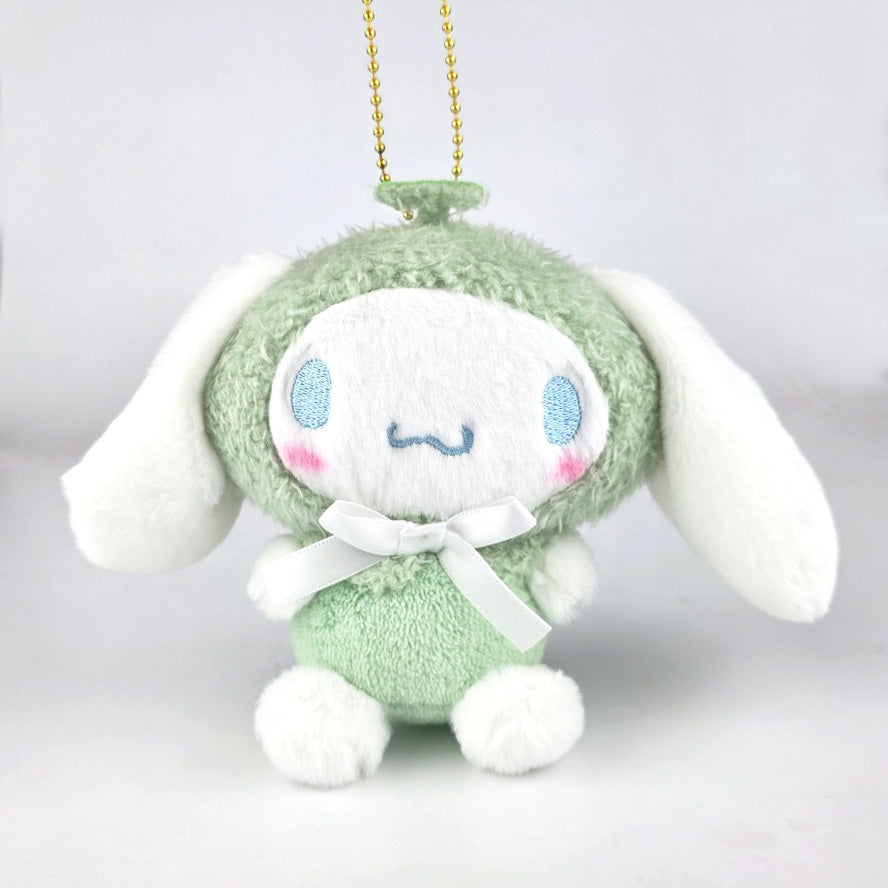 산리오 캐릭터즈 파스텔 후르츠 과일 케이프 마스코트 봉제 인형 키홀더 키링