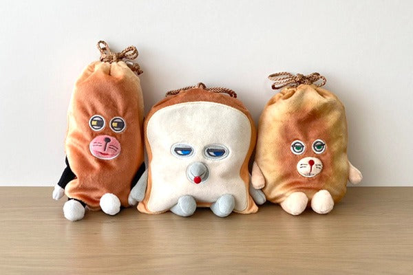 빵 도둑 봉제인형 파우치