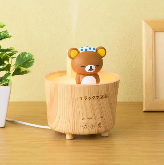 산엑스 리락쿠마 온천 룸라이트 가습기 습도조절 인테리어 소품