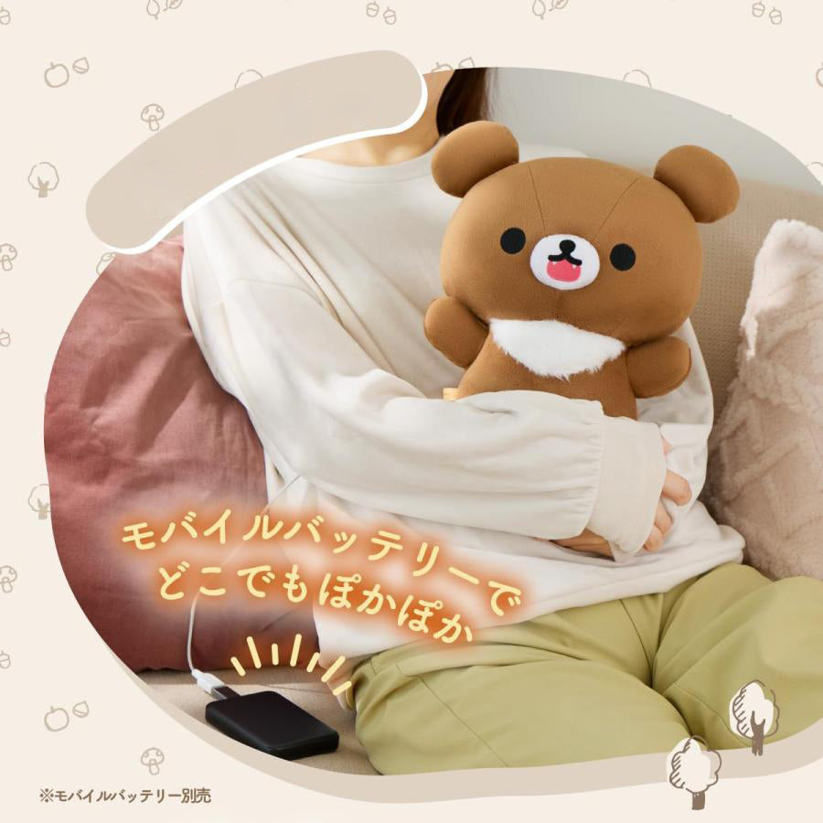 안으면 따뜻한 봉제인형 차이로이코구마 아오이코오오카미 2종 USB A타입