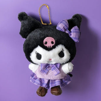 산리오 레트로 교복 마스코트 클래식 봉제인형 볼체인 마스코트 인형 키홀더