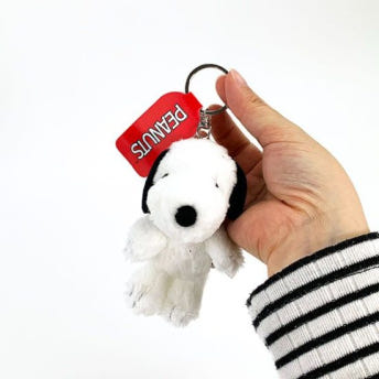 스누피 베이직 미니 쁘띠뽀송 마스코트 카라비너 키링 키홀더