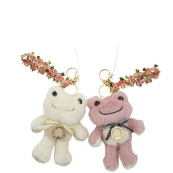 피클스 더 프로그 개구리 베이지 핑크 인형 피클 마스코트 인형 캐릭터 키링 키홀더 장식