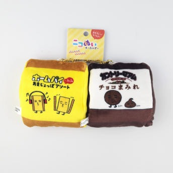 후지야 페코짱 자석 마그넷 마스코트 2개 세트 인형 키링 키홀더 초콜렛사탕