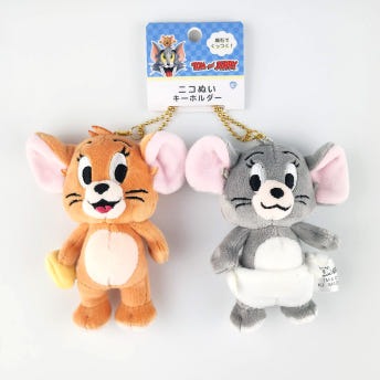 루니툰 톰과 제리 자석 마그넷 봉제인형 키홀더 2개 세트 톰과제리