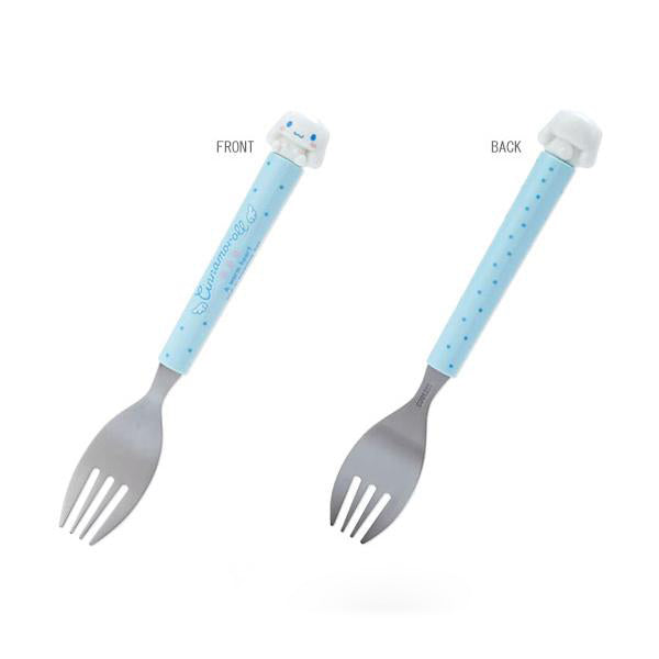 산리오 상단에 캐릭터 있는 스푼 포크 헬로키티