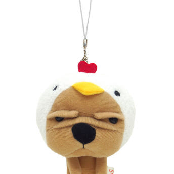 시나다 나기오 강아지 슈퍼 나기오맨 인형 키홀더 키링