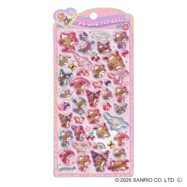 산리오 캐릭터즈 우루추루 팝 스티커 선탠서머