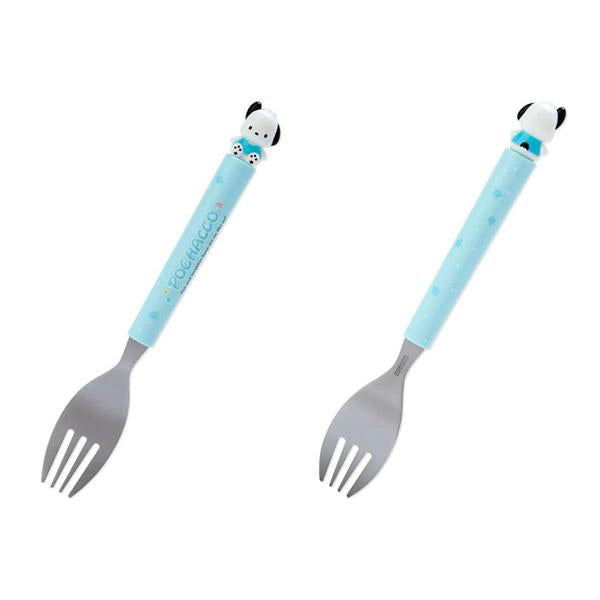 산리오 상단에 캐릭터 있는 스푼 포크 헬로키티