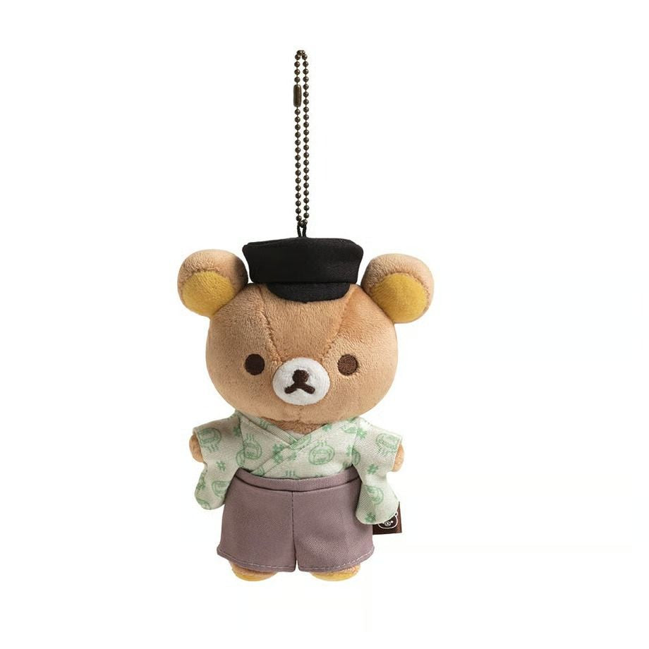 리락쿠마 온천 부라사게 봉제인형 키링