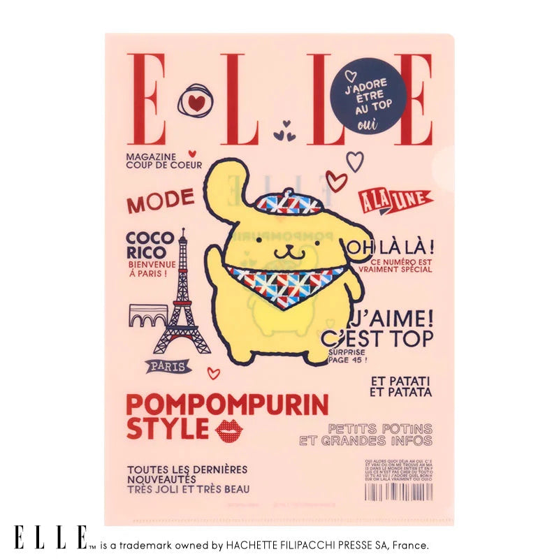 폼폼푸린 ELLE 클리어파일 세트（잡지형） 3