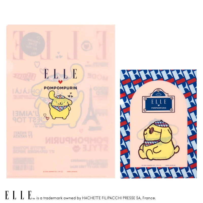 폼폼푸린 ELLE 클리어파일 세트（잡지형） 2